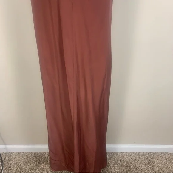 Acrobat 100% Silk High Low Hem Maxi Dress - Picture 7 of 12